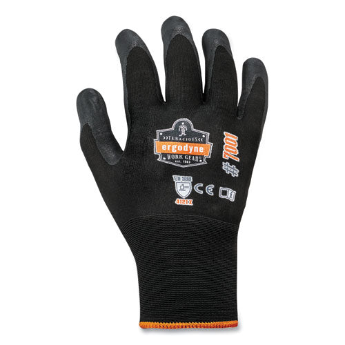 Proflex 7001-case Nitrile Coated Gloves, Black, X-large, 144 Pairs/carton, Ships In 1-3 Business Days