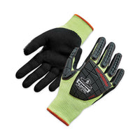 Proflex 7141 Ansi A4 Dir Nitrile-coated Cr Gloves, Lime, Medium, Pair, Ships In 1-3 Business Days