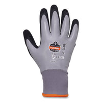 Proflex 7501-case Coated Waterproof Winter Gloves, Gray, Small, 144 Pairs/carton, Ships In 1-3 Business Days