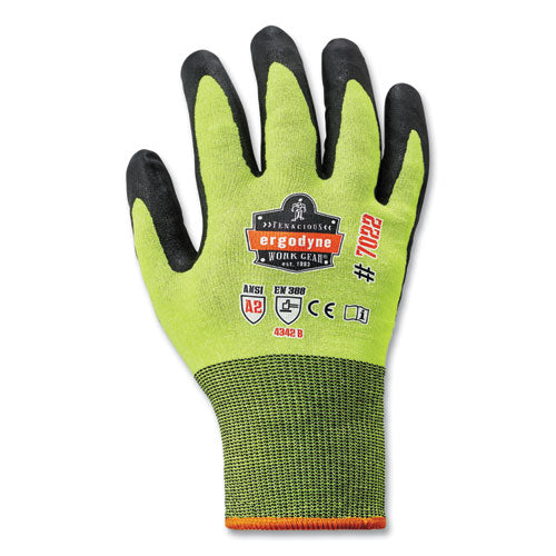 Proflex 7022 Ansi A2 Coated Cr Gloves Dsx, Lime, 2x-large, Pair, Ships In 1-3 Business Days