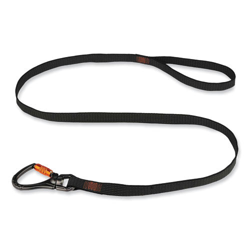 Squids 3129 Tool Lanyard W/double-locking Swivel Carabiner+loop, 40 Lb Max Work Cap, 76", Black, Ships In 1-3 Business Days