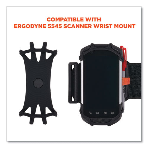 Squids 5547 Scanner Wrist Mount Holder, 4 X 5 X 0.5, Plastic, Black, Ships In 1-3 Business Days