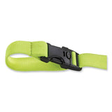 Squids 3150 Elastic Lanyard With Buckle, 2 Lb Max Working Capacity, 18" To 48" Long, Lime, Ships In 1-3 Business Days