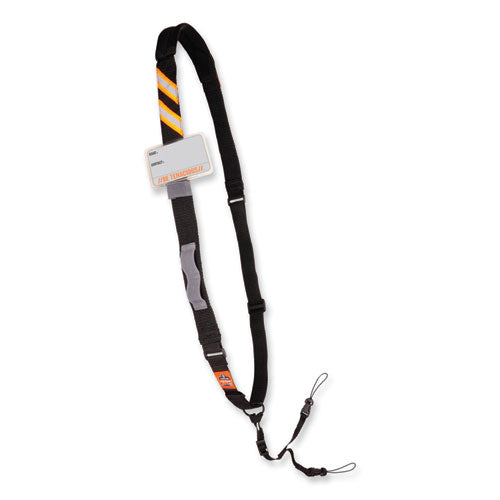 Squids 3137 Padded Barcode Scanner Lanyard Sling, 49" To 60" Long, Black, Ships In 1-3 Business Days