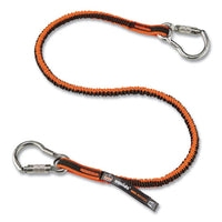 Squids 3111f(x) Tool Lanyard W/stainlesssteel Carabiners,15lb Max Work Cap, 38" To 48",orange/gray,ships In 1-3 Business Days