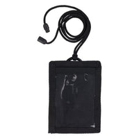 Squids 3389 Wallet Id/badge Holder,horizontal/vertical, Black 3.75 X 5 For  2.75 X 3.5 Insert, 18" Cord,ships In 1-3 Bus Days