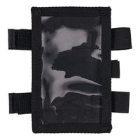 Squids 3390 Dual Band Arm Id/badge Holder W/hook/loop, Vertical, Black 3.75 X 5.75, 2.75 X 4.75 Insert, Ships In 1-3 Bus Days