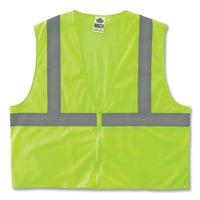 Glowear 8205z Class 2 Super Economy Mesh Vest, Polyester, Lime, Large/x-large, Ships In 1-3 Business Days