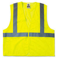 Glowear 8210hl Class 2 Economy Vest, Polyester Mesh, Hook Closure, Lime, L-xl