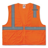 Glowear 8210z Class 2 Economy Mesh Vest, Polyester, Orange, X-small, Ships In 1-3 Business Days