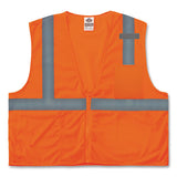 Glowear 8210z Class 2 Economy Mesh Vest, Polyester, Orange, X-small, Ships In 1-3 Business Days