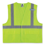 Glowear 8220hl Class 2 Standard Mesh Hook And Loop Vest, Polyester, 4x-large/5x-large, Lime, Ships In 1-3 Business Days