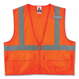 Glowear 8225z Class 2 Standard Solid Vest, Polyester, Orange, Large/-large, Ships In 1-3 Business Days