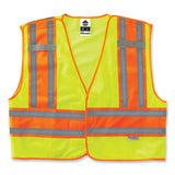 Glowear 8245psv Class 2 Public Safety Vest, Polyester, Small/medium, Lime, Ships In 1-3 Business Days