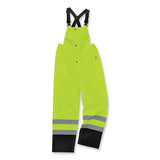 Glowear 8918bk Class E Hi-vis Rain Bibs Black Bottom, Small, Lime, Ships In 1-3 Business Days