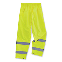 Glowear 8916 Class E Lightweight Hi-vis Rain Pants, 3x-large, Lime, Ships In 1-3 Business Days