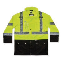 Glowear 8386 Class 3 Hi-vis Outer Shell Jacket, Polyester, 3x-large, Lime, Ships In 1-3 Business Days