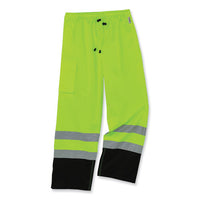 Glowear 8915bk Class E Hi-vis Rain Pants Black Bottom, Large, Lime, Ships In 1-3 Business Days