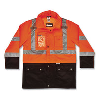 Glowear 8386 Class 3 Hi-vis Outer Shell Jacket, Polyester, Large, Orange, Ships In 1-3 Business Days