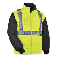 Glowear 8287 Class 2 Hi-vis Jacket With Removable Sleeves, 3x-large, Lime, Ships In 1-3 Business Days