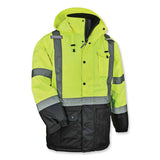 Glowear 8384 Class 3 Hi-vis Quilted Thermal Parka, 5x-large, Lime, Ships In 1-3 Business Days