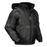 Glowear 8377ev Non-certified Hi-vis Quilted Bomber Jacket, Black, 5x-large, Ships In 1-3 Business Days