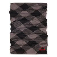 Chill-its 6485 Multi-band, Polyester, One Size Fits Most, Gray Buffalo Plaid, Ships In 1-3 Business Days