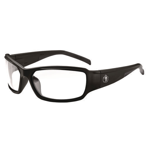 Skullerz Thor Anti-scratch And Enhanced Anti-fog Safety Glasses, Black Frame, Clear Polycarbonate Lens, Ships In 1-3 Bus Days