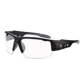Skullerz Dagr Anti-scratch And Enhanced Anti-fog Safety Glasses, Black Frame, Clear Polycarbonate Lens, Ships In 1-3 Bus Days