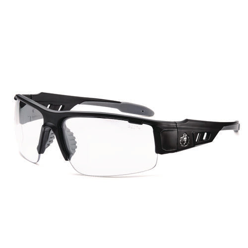 Skullerz Dagr Anti-scratch And Enhanced Anti-fog Safety Glasses, Black Frame, Clear Polycarbonate Lens, Ships In 1-3 Bus Days