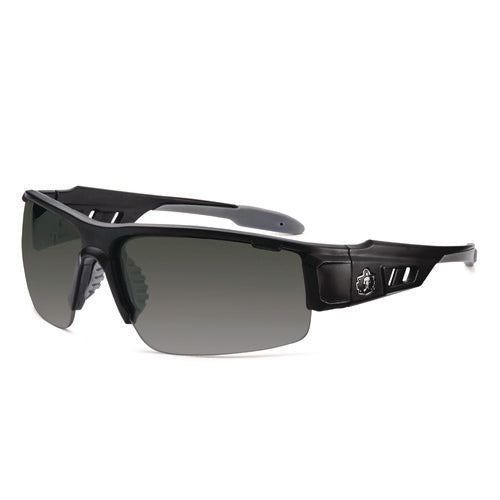 Skullerz Dagr Anti-scratch And Enhanced Anti-fog Safety Glasses, Black Frame, Smoke Polycarbonate Lens, Ships In 1-3 Bus Days
