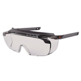 Skullerz Osmin Safety Glasses, Matte Black Polycarbonate Frame, Clear Polycarbonate Lens, Ships In 1-3 Business Days