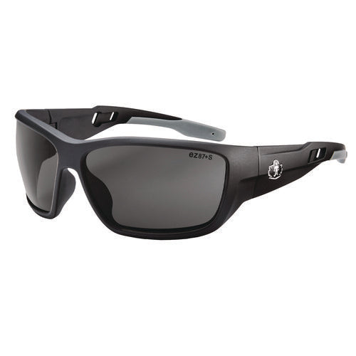 Skullerz Baldr Anti-scratch/anti-fog Safety Glasses, Matte Black Nylon Frame, Smoke Polycarb Lens, Ships In 1-3 Bus Days