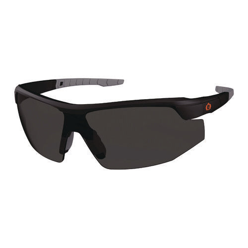 Skullerz Skoll Anti-scratch/anti-fog Safety Glasses, Matte Black Nylon Frame, Smoke Polycarb Lens, Ships In 1-3 Bus Days