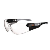 Skullerz Saga Anti-scratch/enhanced Anti-fog Safety Glasses, Matte Black Frameless, Clear Polycarb Lens,ships In 1-3 Bus Days