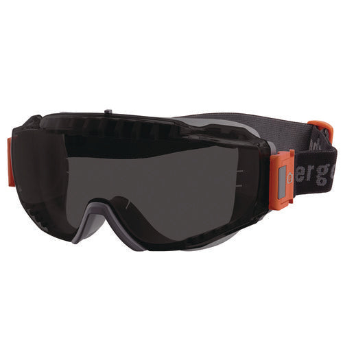 Skullerz Modi Otg Anti-scratch/enhanced Anti-fog Safety Goggles With Elastic Strap, Smoke Lens, Ships In 1-3 Business Days