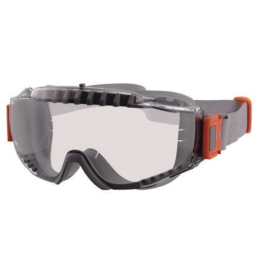 Skullerz Modi Otg Anti-scratch And Enhanced Anti-fog Safety Goggles With Neoprene Strap, Clear Lens, Ships In 1-3 Bus Days