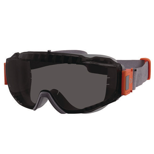 Skullerz Modi Otg Anti-scratch And Enhanced Anti-fog Safety Goggles With Neoprene Strap, Smoke Lens, Ships In 1-3 Bus Days