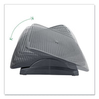 Adjustable Height Ergonomic Footrest, 17.62 X 14 X 3.75, Black