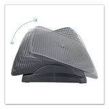 Adjustable Height Ergonomic Footrest, 17.62 X 14 X 3.75, Black