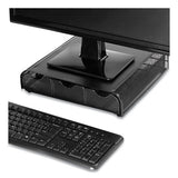 Perch Monitor Stand And Desk Organizer, 13" X 12.5" X 3", Black