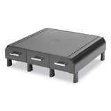 Perch Monitor Stand And Desk Organizer, 13.46" X 12.87" X 2.72", Black/silver