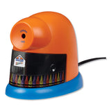 Crayonpro Electric Sharpener, School Version, Ac-powered, 5.63" X 8.75" X 7.13", Orange-blue