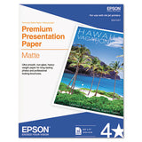 Premium Matte Presentation Paper, 9 Mil, 11.75 X 16.5, Bright White, 50-pack