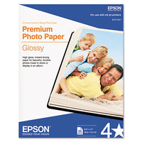 Premium Photo Paper, 10.4 Mil, 5 X 7, High-gloss White, 20-pack