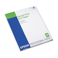 Velvet Fine Art Paper, 8.5 X 11, White, 20-pack