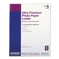 Ultra Premium Photo Paper, 10 Mil, 17 X 22, Luster White, 25-pack