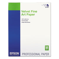 Velvet Fine Art Paper, 17 X 22, White, 25-pack