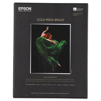 Cold Press Bright Fine Art Paper, 21mil, 8.5 X 11, Textured Matte White, 25-pack