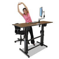 Workfit-b Sit-stand Workstation Base, Heavy-duty, 88 Lbs Max Weight Cap, 42w X 26d X 51.5h, Black